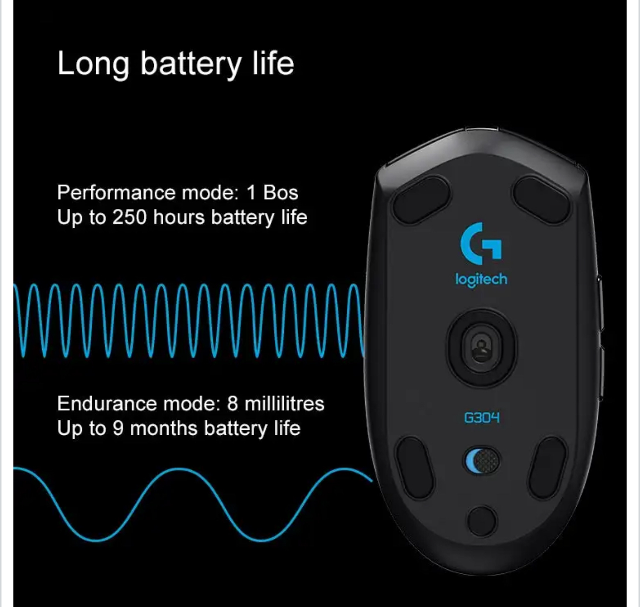 Logitech G304 Lightspeed 12000 DPI Wireless Gaming Mouse - Image 4